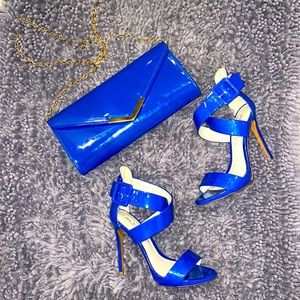 Aldo matching clutch and heels 💙